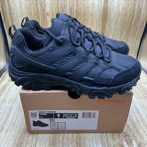 Merrell Moab 2 Tactical Men's Size 8 Shoes Black Low Work Hiking Trail EH J15861